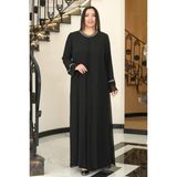 Raika Moda Sultan Büyük Beden Tesettür Abiye - Siyah - 46