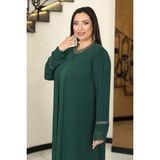 Raika Moda Sultan Büyük Beden Tesettür Abiye - Zümrüt - 46