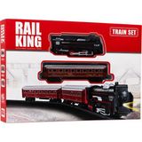 Rail King Klasik Tren Seti – Işıklı ve Pilli Lokomotifli Oyuncak Tren Seti 14 Parça