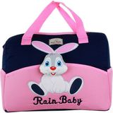 Rain Baby Anne Bebek Bakım Çantası Tavşan Temalı Pembe