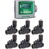 Rain Bird Esp 9V Pilli Kontrol Ünitesi 6 İstasyon 100 Dv 9V Selenoid Vana Seti ESP-9V Wpx