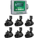 Rain Bird Esp 9V Pilli Kontrol Ünitesi 6 İstasyon 100 Hv 9V Selenoid Vana Seti ESP-9V Wpx