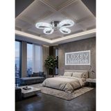Rain Model 4"lü Gümüş 3 Renk Modu Ledli Modern Plafonyer Salon Mutfak Çocuk Yatak Odası LED Avize - Altın