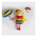 Rainbow Bebek Amigurumi Organik Oyuncak