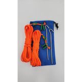 Rainbow Hamak 20 Metre - 4 m çap Turuncu Polyester + 6 Ad Gergi Aparatı +2 Ad Çadır Kazığı +Taşıma Çantası