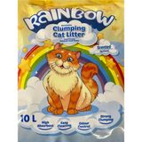 Rainbow Kedi Kumu 2x10 lt Kokusuz Topaklaşan Doğal Kedi Kumunda Güçlü Temizlik