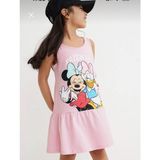 Rainbow Kız Çocuk Minie Mouse Baskılı Elbise - 01P-Pembe - 9 - 10 Yaş