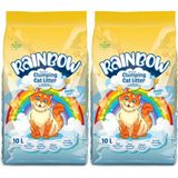 Rainbow Mix Kedi Kumu 20 L Kokusuz Topaklaşan Özellikli Ekonomik ve Kaliteli Bentonit