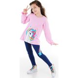 Rainbow Star Kız Çocuk T-shirt Tunik Tayt Takım