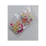 Rainbowaccessory Çiçekli saç örgü boncuğu tokasi saç süsü 24'lü