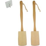 Rainlily Wen Kabağı Sünger Uzun Saplı Lif Kabağı Ev Banyo Fırçası Ev Mutfak Eşyaları Peeling Vücut Çevre Dostu Sünger Duş Süngeri Çok