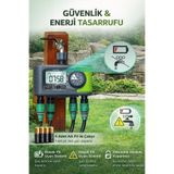 RAINPOINT 4 Çıkışlı Akıllı Sulama Zamanlayıcı ITV447 Bahçe Musluk Timer IP65 Su Geçirmez Otomatik Sulama