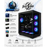Rainpro Blackstorm Intel Core Ultra 5-225F 16 GB Ddr5 2 Tb Nvme SSD RTX5060 8gb 145W Windows 11 Pro 7 Rgb Fanlı Siyah Akvaryum Kasa Oyuncu Bilgisayarı BLACKSTORMRNP03