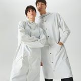Rains Longer Unisex Beyaz Yağmurluk - 30-Beyaz