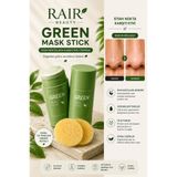 RAİR BEAUTY Green Tea Mask Stick -Yeşil Çay Özlü Siyah Nokta ve Maskesi (YÜZ YIKAMA SÜNGERİ HEDİYE)