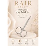 RAİR BEAUTY Kaş Makası Paslanmaz Çelik Kaş Bıyık Makası
