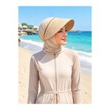 RAİR BEAUTY YÜKSEK KALİTELİ İTHAL ŞERİTLİ HASIR VİZÖR KREM ŞAPKA TESETTÜRE UYGUN YAZLIK ŞAPKA TAÇ ŞEKLİNDE GÜNEŞ KORUYUCU