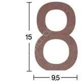 Rakam Ahşap Obje 18mm - 8