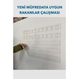 Rakam Çalışması Akıllı Kağıt Tahta 85X56 cm Kalem Hediyeli, Beyaz - Ahşap - Beyaz - Seçenek 1