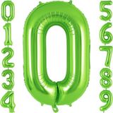 Rakam Folyo Balon 34 inç 76-82 cm (Açık Yeşil, 0)