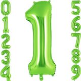 Rakam Folyo Balon 34 inç 76-82 cm (Açık Yeşil, 1)