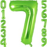 Rakam Folyo Balon 34 inç 76-82 cm (Açık Yeşil, 7)