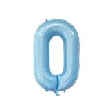 Rakam Folyo Balon 34 inç 76-82 cm (Bebe Mavisi, 0)