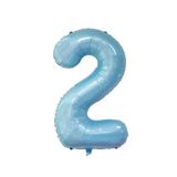 Rakam Folyo Balon 34 inç 76-82 cm (Bebe Mavisi, 2)