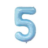 Rakam Folyo Balon 34 inç 76-82 cm (Bebe Mavisi, 5)