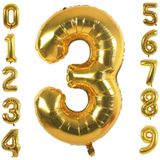 Rakam Folyo Balon 34 inç 76-82 cm (Gold, 3)