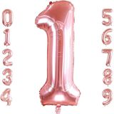 Rakam Folyo Balon 34 inç 76-82 cm (Rose Gold, 1)