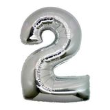Rakamı Gümüş 40 cm 2 Folyo Balon
