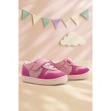 Rakerplus Bob Hakiki Deri Pembe Barefoot Cırtlı Lastikli Bebek Sneaker Ayakkabı