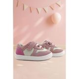 Rakerplus Bob Hakiki Deri Pudra Pembe Barefoot Cırtlı Lastikli Bebek Sneaker Ayakkabı