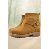 Rakerplus Chiron Hakiki Deri Sarı Fermuarlı Unisex Çocuk Çizme