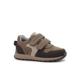 Rakerplus Hakiki Deri Cırt Cırtlı Kahve Vizon Çocuk Sneakers Spor Ayakkabı