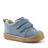 Rakerplus Hakiki Deri Gri Cırtlı Anatomik Bebek Spor Ayakkabı Sneaker