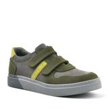 Rakerplus Hakiki Deri Haki Gri Cırtlı Erkek Çocuk Sneaker