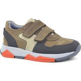 Rakerplus Hakiki Deri Kahverengi Çocuk Sneakers Spor Ayakkabı Ortopedik Düz Taban
