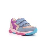 Rakerplus Hakiki Deri Pudra Mavi Fuşya Çocuk Sneakers Spor Ayakkabı