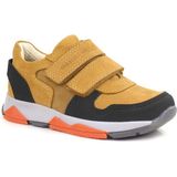Rakerplus Hakiki Deri Sarı Siyah Çocuk Sneakers Günlük Spor Ayakkabı Düz Taban Nefes Alabilen