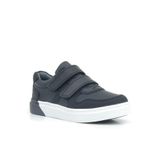 Rakerplus Hakiki Deri Siyah Beyaz Cırtlı Erkek Çocuk Sneaker