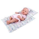 Rakki Dolli 45 cm Bebek Yatak Takımı 2'li Set - Yorgan ve Yastık ile Ters Çevrilebilir Baskı Bebek Yatak Aksesuarları - Amerikan Kız Bebekleri ve Diğer 45 cm Bebek Tatiline Uyar