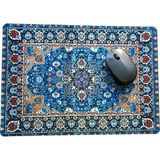Rakkun Shop Halı Desen Baskılı Mousepad (28X40CM) - mavi desenli - Çok Renkli