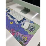 Rakkun Shop Mouse Pad, 30X70 Cm, Halı Desen Baskılı, Kaymaz Taban, Dikişsiz Kenar, Ergonomik, Ofis ve Oyuncular Için (Kırmızı Halı) - cartoon - Çok Renkli