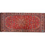 Rakkun Shop Mouse Pad, 30X70 Cm, Halı Desen Baskılı, Kaymaz Taban, Dikişsiz Kenar, Ergonomik, Ofis ve Oyuncular Için (Kırmızı Halı) - kırmızı çiçek