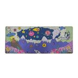 Rakkun Shop Mouse Pad, 30x70 cm, Mavi Halı Desen Baskılı, Kaymaz Taban, Bilek Destekli, Dikişsiz Kenar, Ergonomik, Ofis ve Oyuncular için (Cartoon)