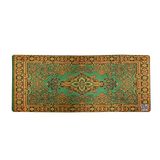 Rakkun Shop Mouse Pad, 30x70 cm, Mavi Halı Desen Baskılı, Kaymaz Taban, Bilek Destekli, Dikişsiz Kenar, Ergonomik, Ofis ve Oyuncular için (Yeşil)