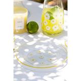 Rakle Fiona 4'lü Cam Pasta Tabağı Seti 19 CM Şeffaf