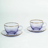 Rakle Five O'Clock 2'li 240 CC Mor Çay Fincan